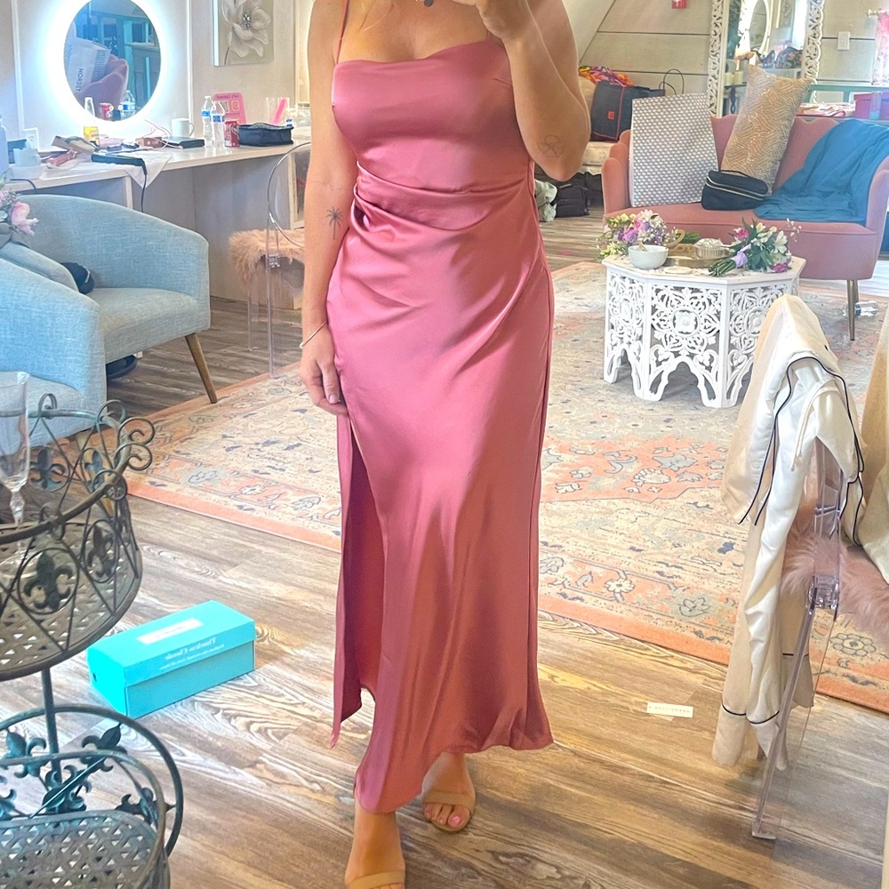 Billy j illana maxi dress baked rose size 10 dress. Australian sizes!